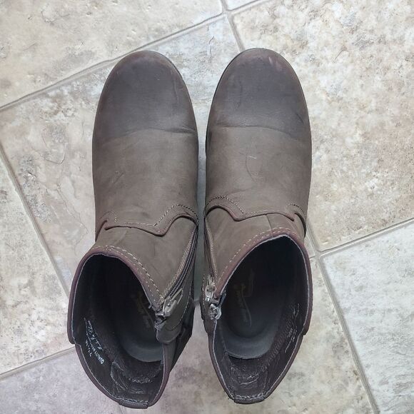 Brown Ankle Boots Size 7.5 - Picture 8 of 11